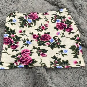 Flower mini skirt